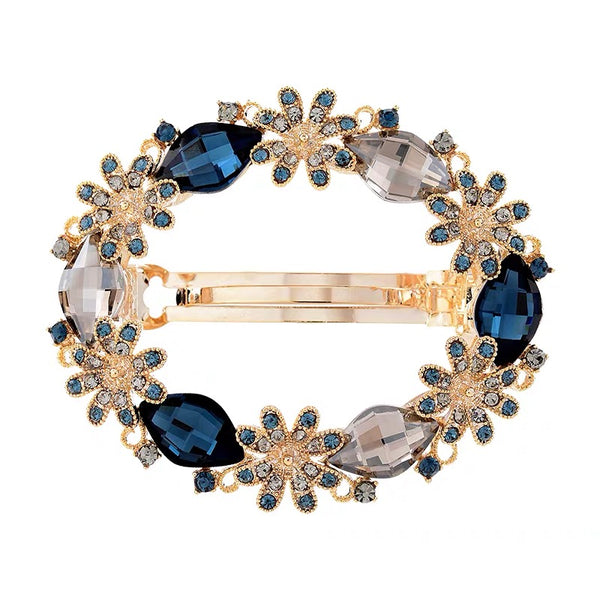 Flower Crown Rhinestone Hairpin