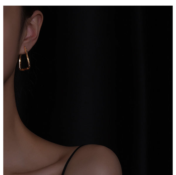 Angular Hoop Earrings