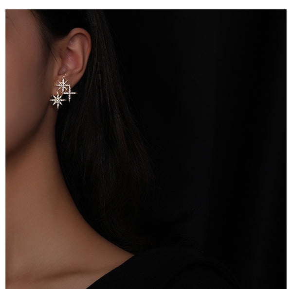 Asymmetrical Celestial Earring