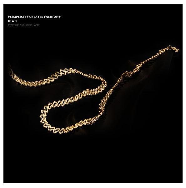 Rectangular Link Chain Necklace