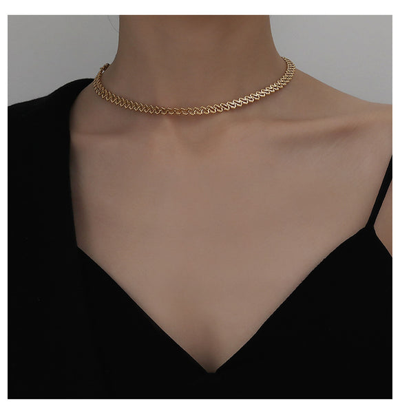 Rectangular Link Chain Necklace