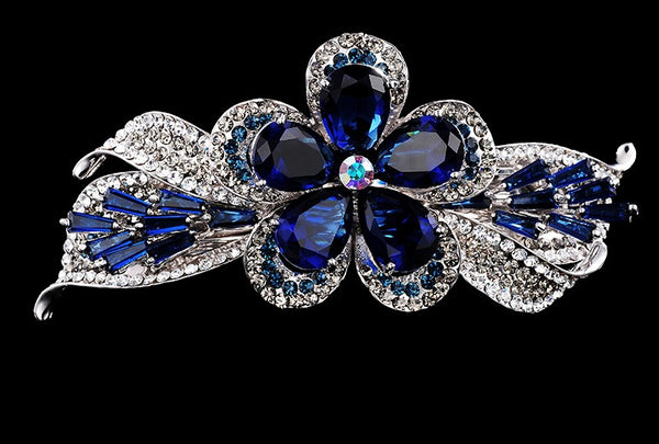 Large Flower Crystal Hairclip