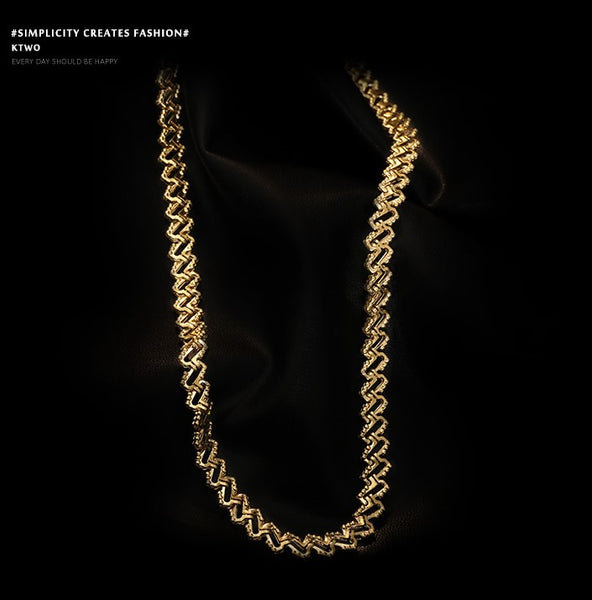 Rectangular Link Chain Necklace