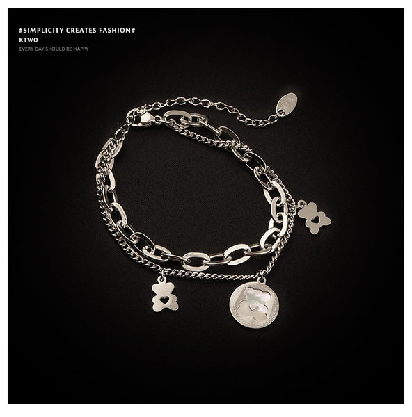Teddy Pendant Layered Chain