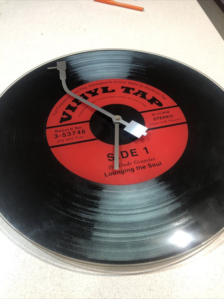 NeXtime Vinyl Tap Wall Clock (Black & Red)